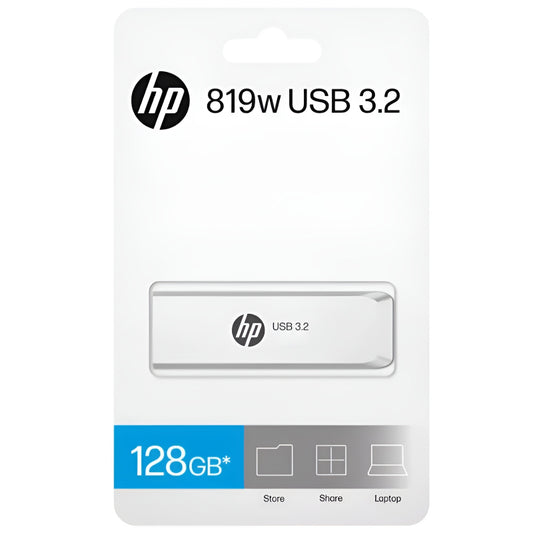 HP 819w High-Speed Metal Slide Design USB 3.2 Flash Drive – 32GB/64GB/128GB