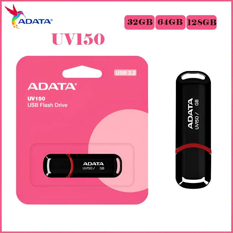 Adata UV 150 USB 3.2 Flash Drive with 32GB, 64GB and 128GB Capacity