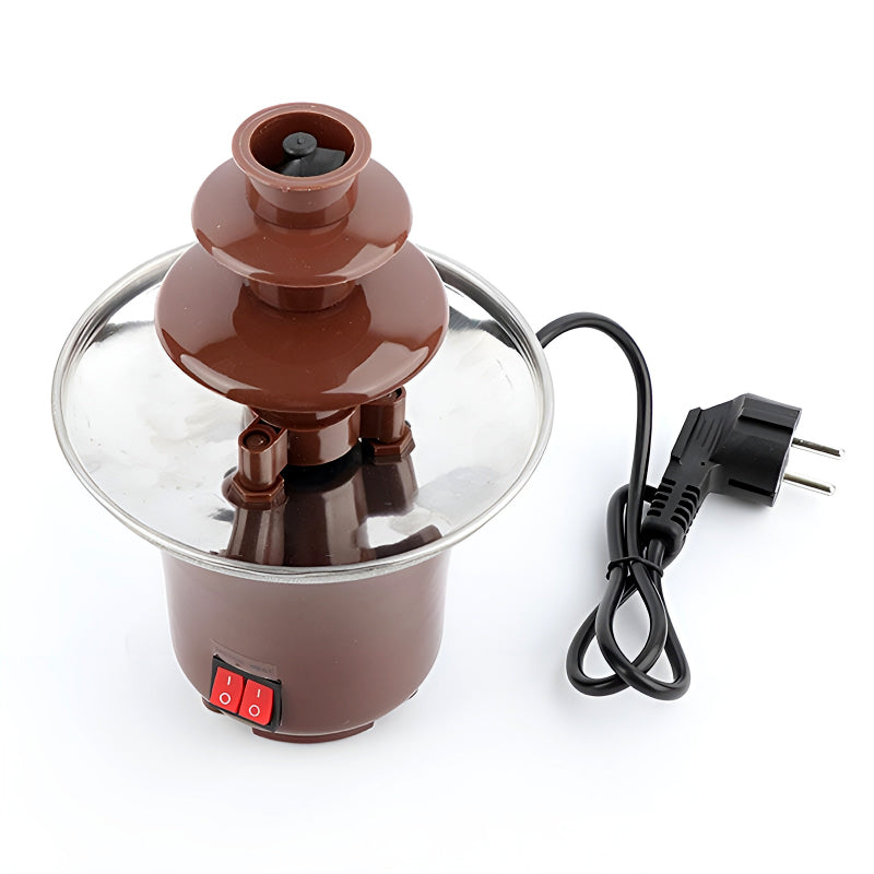 BD-017 Electric 3-Tier Mini Chocolate Fondue Fountain —An Elegant Addition to Your Dessert Table