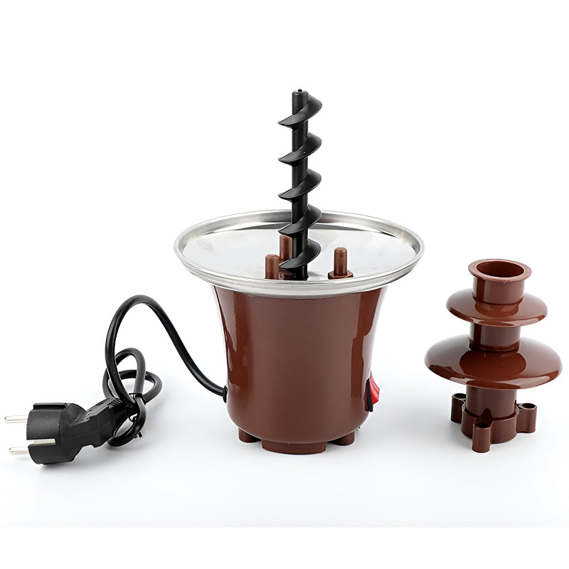 BD-017 Electric 3-Tier Mini Chocolate Fondue Fountain —An Elegant Addition to Your Dessert Table