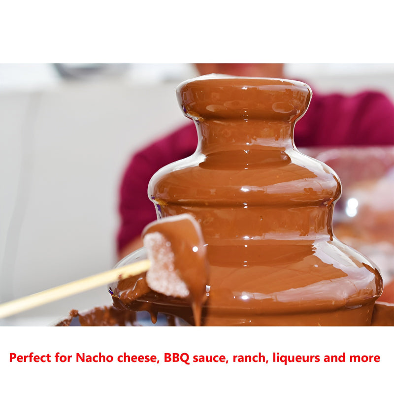 BD-017 Electric 3-Tier Mini Chocolate Fondue Fountain —An Elegant Addition to Your Dessert Table