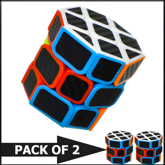 Pack Of 2 Colorful Octagonal Shaped Puzzle Cube Toys (3x3x3)