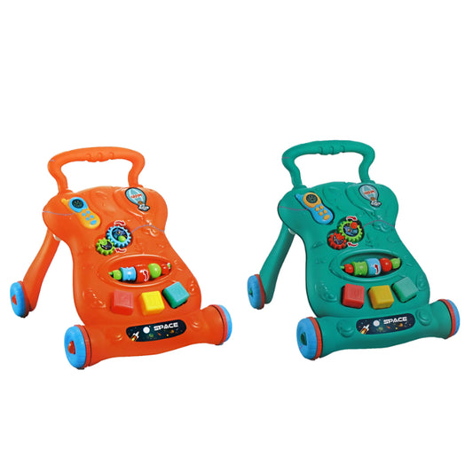 Play Together Children 2 In 1 Music Walker With Rattles, Funny Gears, Melodies And Sorter Cubes