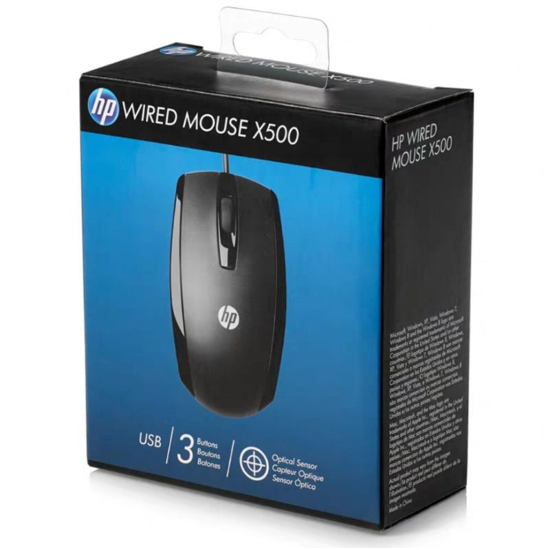 X500 Wired Mouse With Optical Tracking Technology And 3 Programmable Buttons