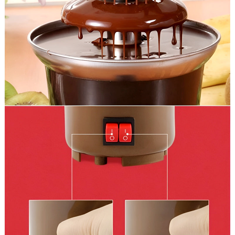 BD-017 Electric 3-Tier Mini Chocolate Fondue Fountain —An Elegant Addition to Your Dessert Table